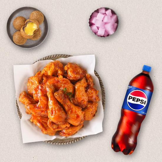 강정치킨+더블치즈볼+콜라1.25L