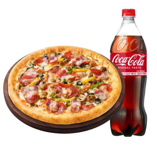 수퍼슈프림 치즈크러스트M + 콜라 1.25L