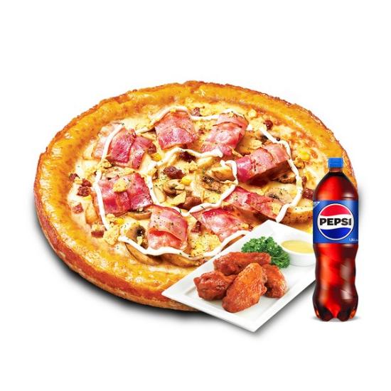 [미스터피자] 포테이토골드M+핫윙4+콜라1.25L