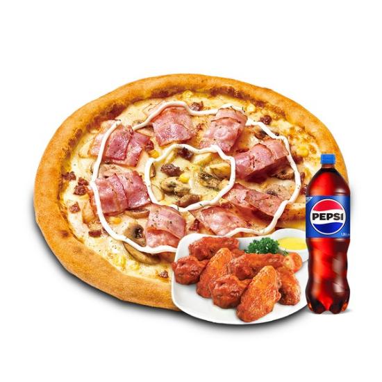 [미스터피자] 포테이토M+핫윙8+콜라1.25L
