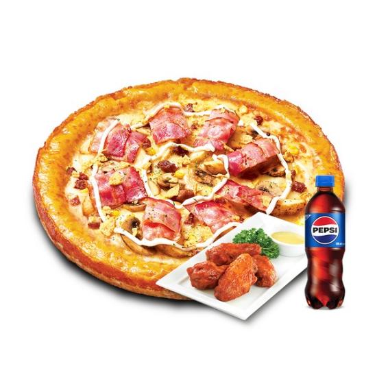 [미스터피자] 포테이토골드M+핫윙4+콜라500ML